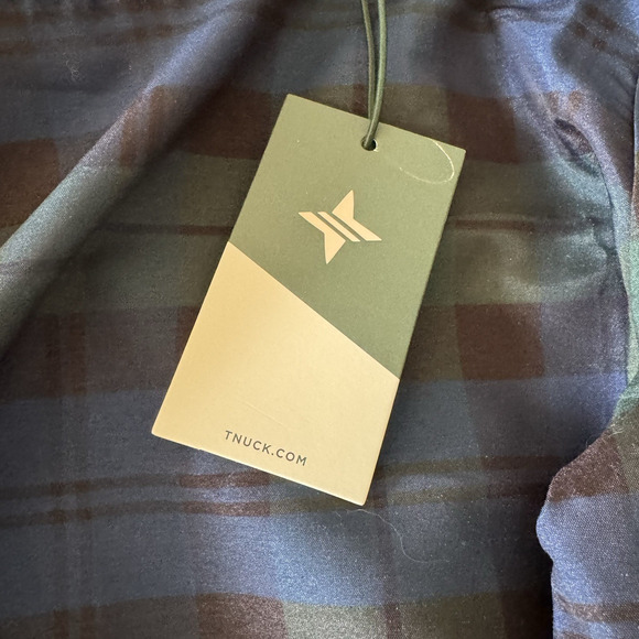 New Tuckernuck Jamie Blackwatch Plaid Maxi Dress Womens S Velvet Trimmed Tartan - Picture 11 of 16